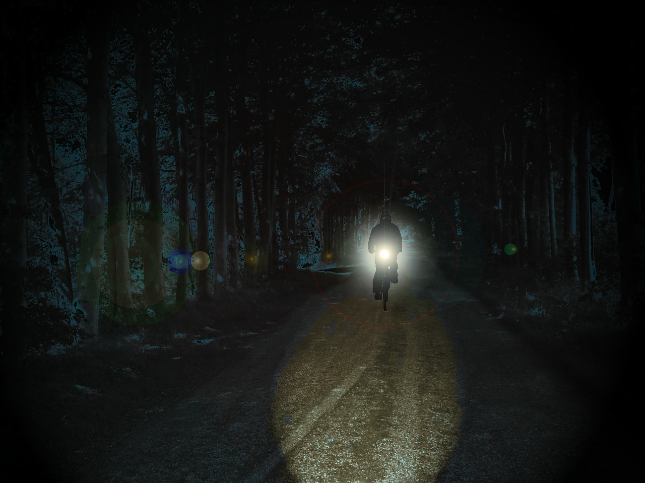 Fahrrad im dunkeln